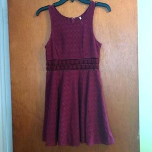 Free People maroon knit dress